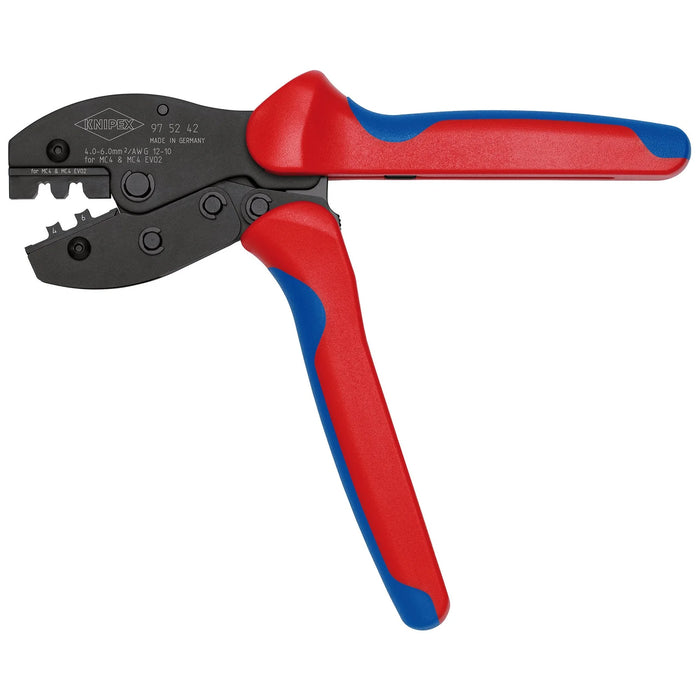 KNIPEX 97 52 42 SB PreciForce® Crimping Pliers for MC4/MC4 EVO, 220mm