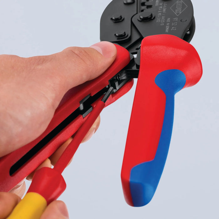 KNIPEX 97 52 42 SB PreciForce® Crimping Pliers for MC4/MC4 EVO, 220mm