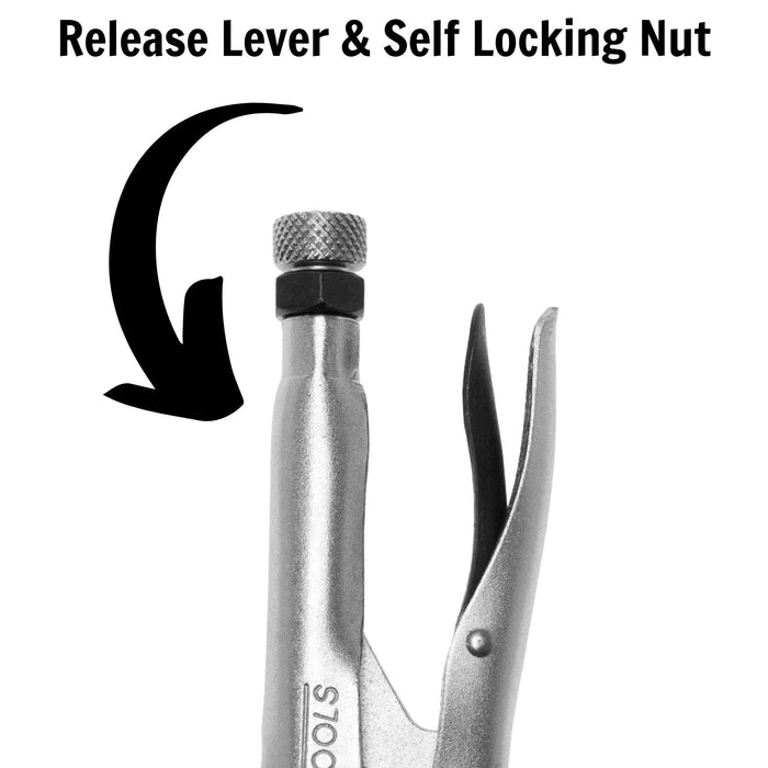 Teng Tools Curved Jaw Power Grip Plier 235mm Teng Tools - Town Tools 