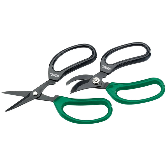 Draper Soft Grip Garden Scissor Set (2 Piece) - GS/TP2