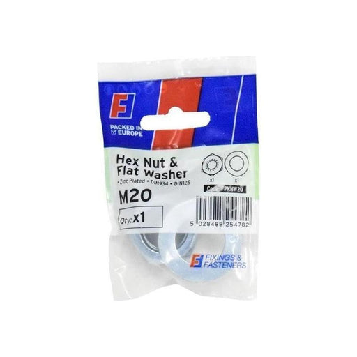 Forgefix Nut & Washer M20 ForgePack 1 ForgeFix - Town Tools