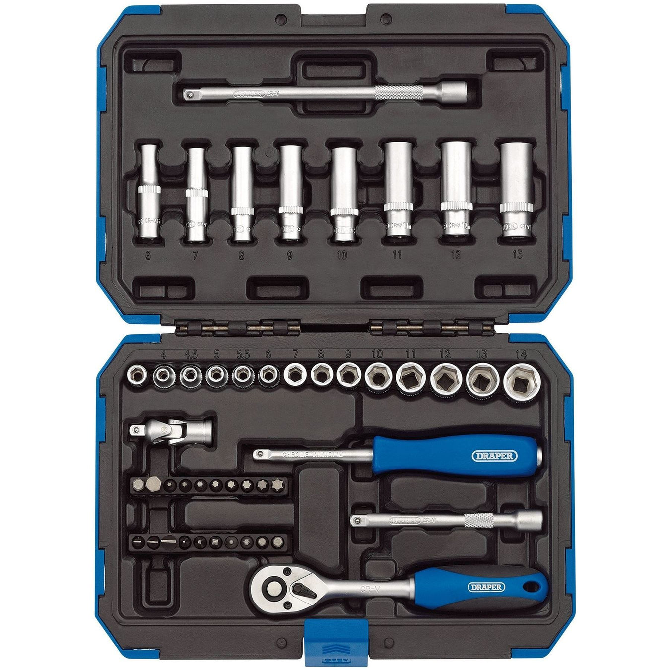 Draper Metric Socket Set, 1/4" Sq. Dr. (47 Piece) 16355 Draper - Town Tools 