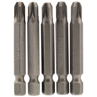 Draper PZ Type Insert Bit, 1/4" Hex, 50mm Long, No.3 (Pack of 5) 64286