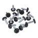 Sealey Numberplate Screw Plastic Enclosed Head 4.8 x 18mm Black Pack of 50 PTNP3 Sealey - Town Tools 