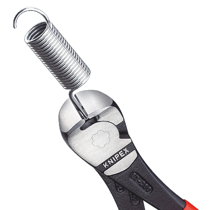 KNIPEX 67 01 140 High Leverage End Cutting Nippers, 140mm - 67 01 140 SB