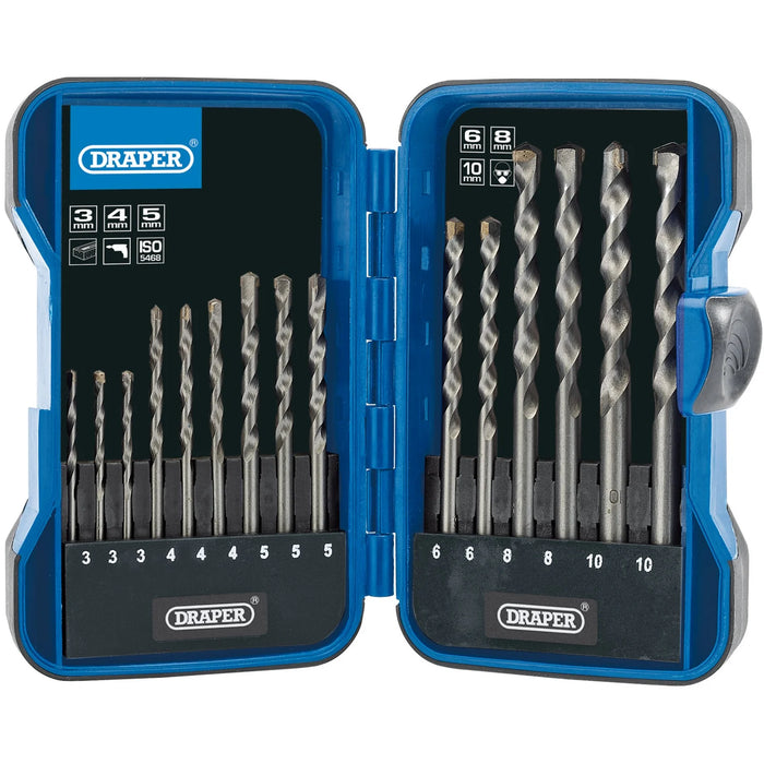 Draper TCT Masonry Drill Bit Set (15 Piece) - DBMS3
