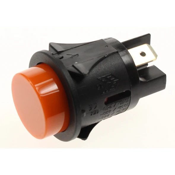Sealey Unipolar button, orange/black