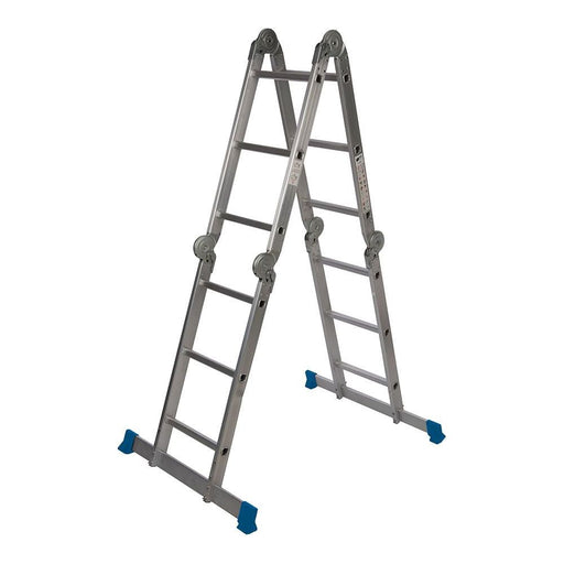 Silverline Multipurpose Ladder with Platform 3.6m 12-Tread Silverline - Town Tools 