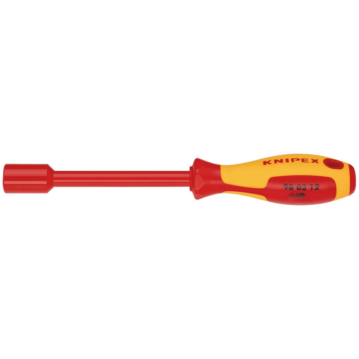 KNIPEX 98 03 12 VDE Insulated Nut Driver, 12.0 x 125mm - 98 03 12