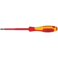 KNIPEX 98 20 40 VDE Insulated Slotted Screwdriver, 4 x 100mm - 98 20 40