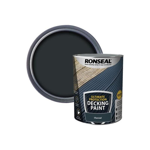 Ronseal Ultimate Protection Decking Paint Charcoal 5 litre Ronseal - Town Tools