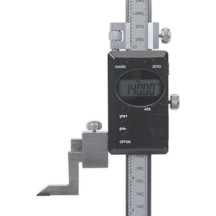 Sealey Digital Height Gauge 0-300mm(0-12") AK9636D Sealey - Town Tools 