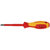 KNIPEX 98 24 02 VDE Insulated Screwdriver, PH2 x 100mm - 98 24 02