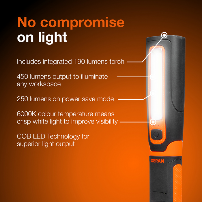 OSRAM LEDinspect® TWIST 450 Rechargeable and cordless (LEDIL412C)