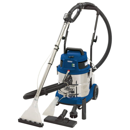 Draper 3 in 1 Wet and Dry Shampoo/Vacuum Cleaner, 20L, 1500W 75442 Draper - Town Tools 