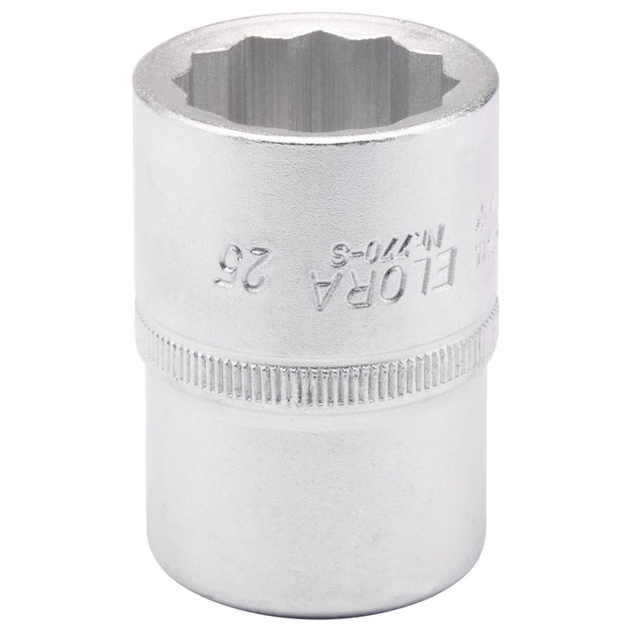 Draper Elora Bi-Hexagon Socket, 3/4" Sq. Dr., 25mm 00731 Draper - Town Tools 