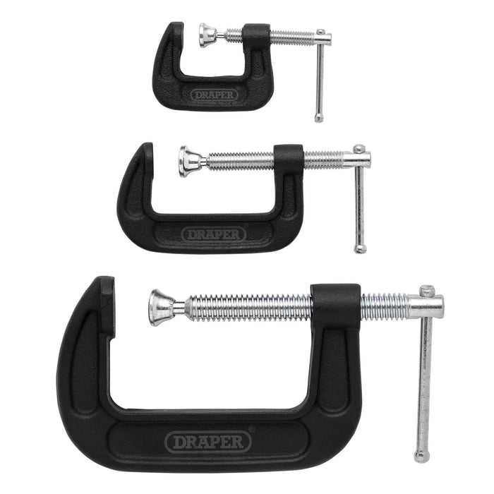 Draper Heavy Duty G-Clamp Set (3 Piece) - GCLS3