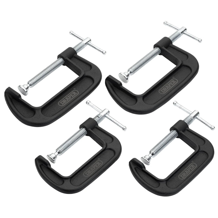 Draper Heavy Duty G-Clamp Set (4 Piece) - GCLS4