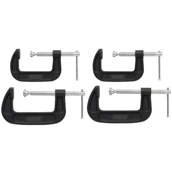 Draper Heavy Duty G-Clamp Set (4 Piece) - GCLS4