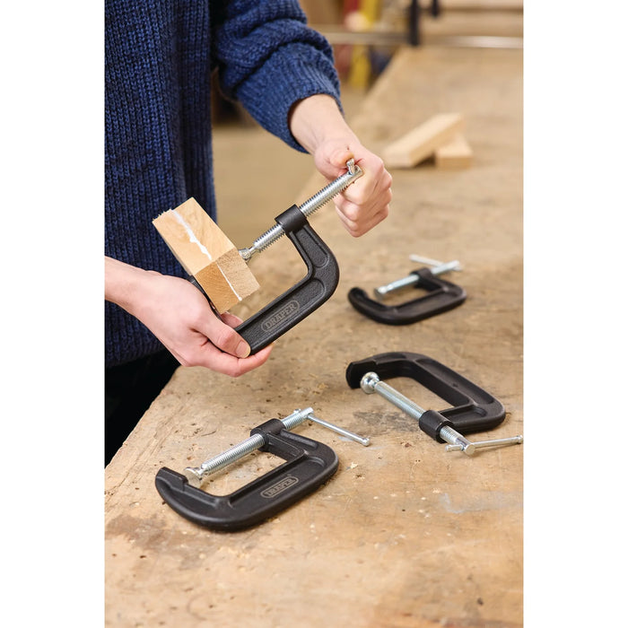 Draper Heavy Duty G-Clamp Set (4 Piece) - GCLS4