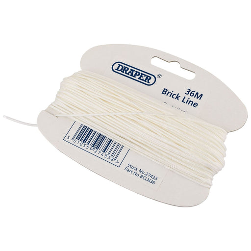 Draper Brick Line, 36m, White 27433 Draper - Town Tools 