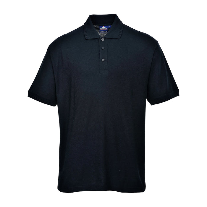 Portwest Naples Polo Shirt - Black - X Large Portwest - Town Tools 