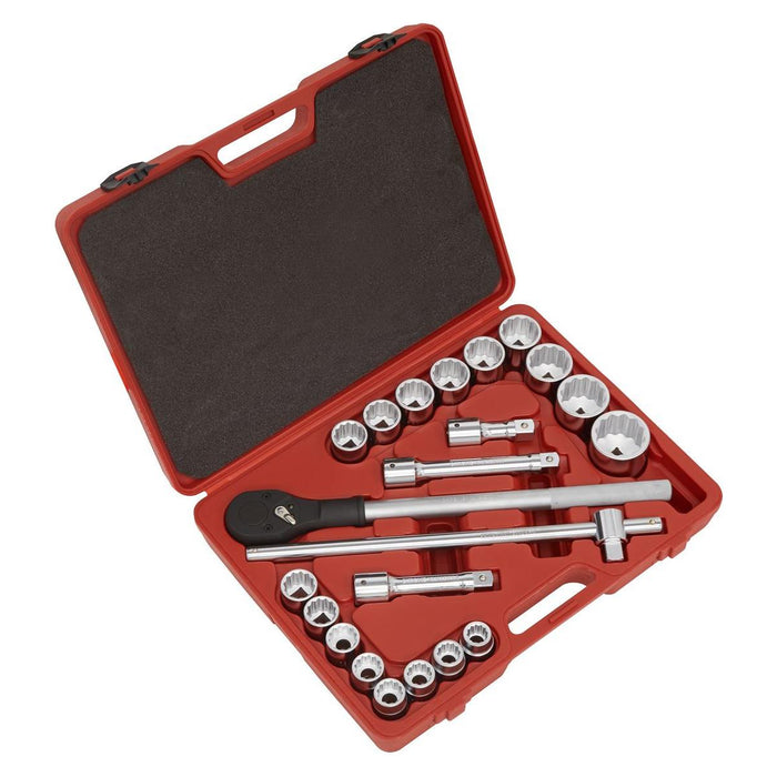 Sealey Premier Premier Socket Set 3/4"Sq Drive 12-point 22pc AK2598 Sealey Premier - Town Tools 