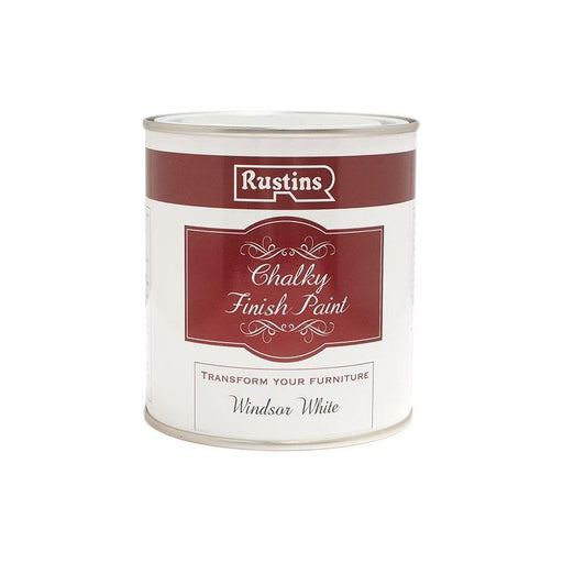 Rustins Chalky Finish Paint Windsor White 250ml Rustins - Town Tools