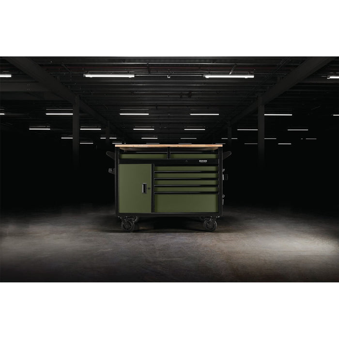 Draper BUNKER Multi-Functional Workbench Roller Tool Cabinet, 14 Drawer, 48", Gr
