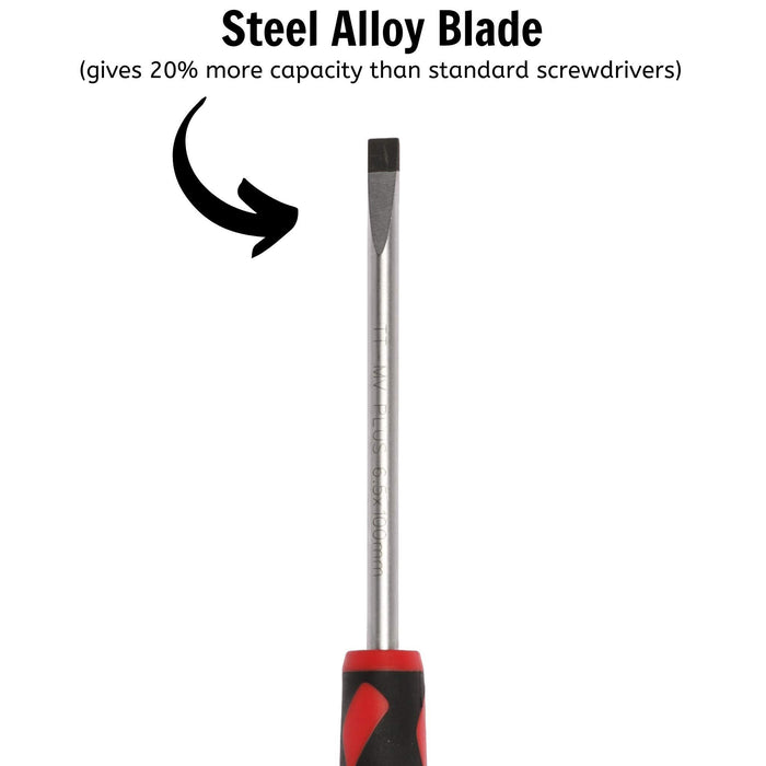Teng Tools Flat Screwdriver 1.2 x 6.5 x 100mm M Teng Tools - Town Tools 