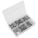 Sealey Stainless Steel Nut and Washer Assortment M5-M10 500pc AB077NW Sealey - Town Tools 