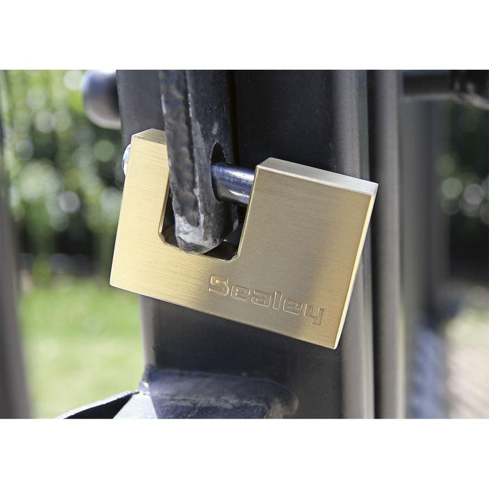 Sealey Brass Body Shutter Padlock 60mm Sealey - Town Tools 