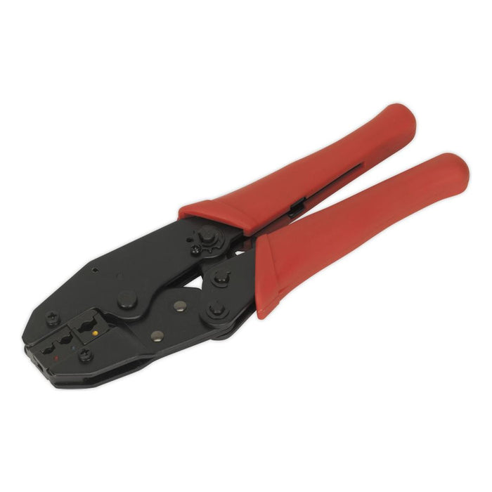 Sealey Ratchet Crimping Tool Insulated Terminals S0604 Siegen by Sealey - Town Tools 