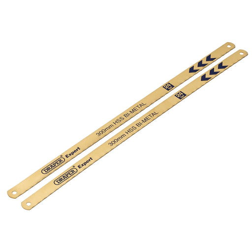 Draper Expert Bi-Metal Hacksaw Blades, 300mm, 24tpi (Pack of 2) - 736/2 - image 1