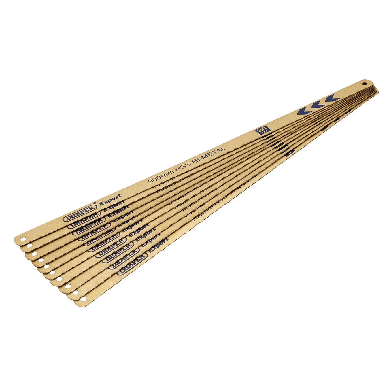 Draper Expert Bi-metal Hacksaw Blades, 300mm, 24tpi (Pack of 10) - 736/10 - image 1