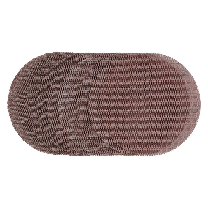 Draper Mesh Sanding Discs, 125mm, Assorted Grit - 80G, 120G, 180G, 240G (Pack of Draper - Town Tools 