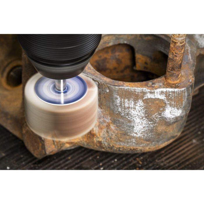 Sealey 40 x 20mm Abrasive Flap Wheel on 6mm Shaft 40Grit - Pack of 5 FW4020405 Sealey - Town Tools 