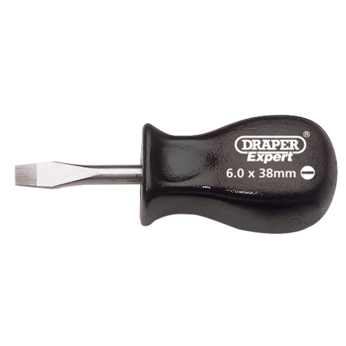 Draper Expert Plain Slot Mechanics Screwdriver, 6 38-100mm