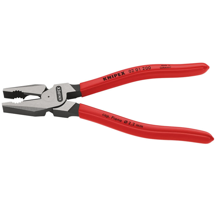 KNIPEX 02 01 200 High Leverage Combination Pliers, 200mm - 02 01 200 SB
