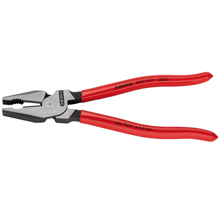 KNIPEX 02 01 225 High Leverage Combination Pliers, 225mm - 02 01 225 SB