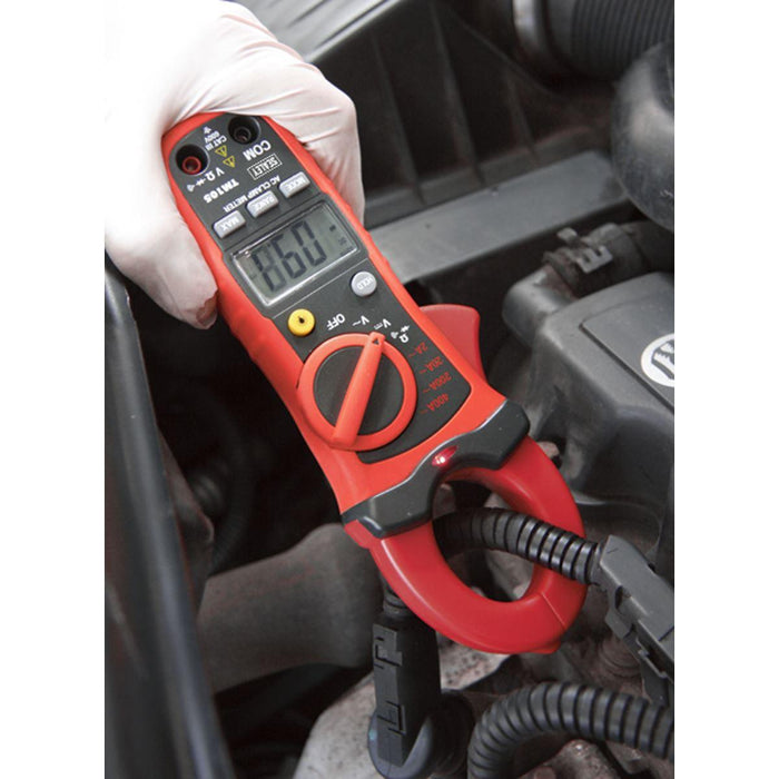 Sealey Professional Auto-Ranging Digital Clamp Meter NCVD 6-Function TM105 Sealey - Town Tools 