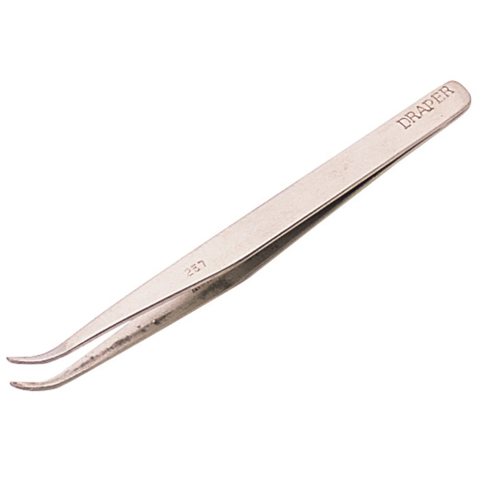 Draper Fine Point Curved Tweezers, 120mm - T257