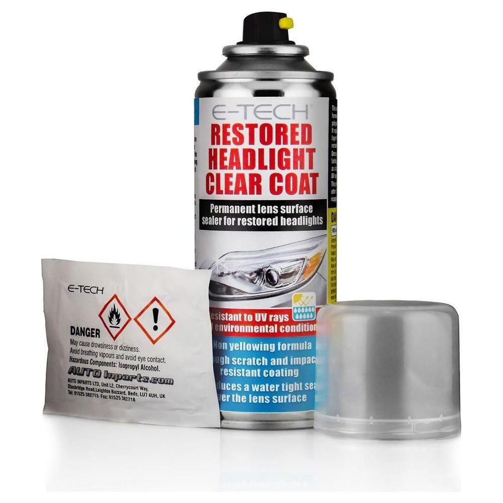 Restored Headlight Clear Coat 200ml Protect Headlamp Lacquer E-Tech ...