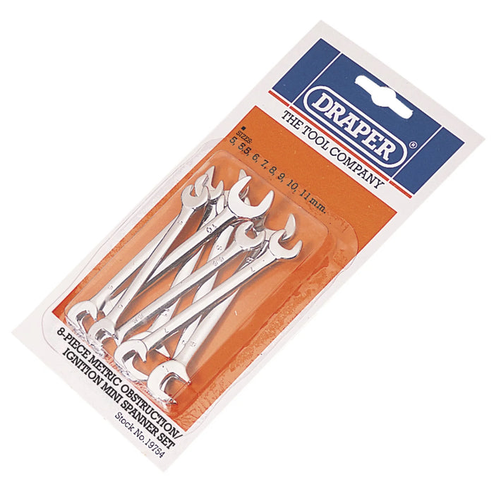 Draper Metric Ignition Mini Spanner Set (8 Piece) - 7146/8/MM