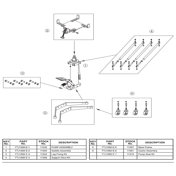 Draper Saddle Assembly YTJ1000-E-2