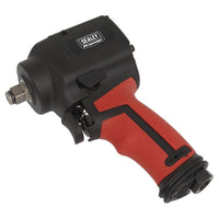 Sealey Air Impact Wrench 1/2"Sq Drive Stubby Twin Hammer SA6002S