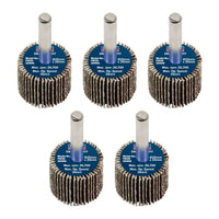 Sealey 25 x 20mm Abrasive Flap Wheel on 6mm Shaft 40Grit - Pack of 5 FW2520405