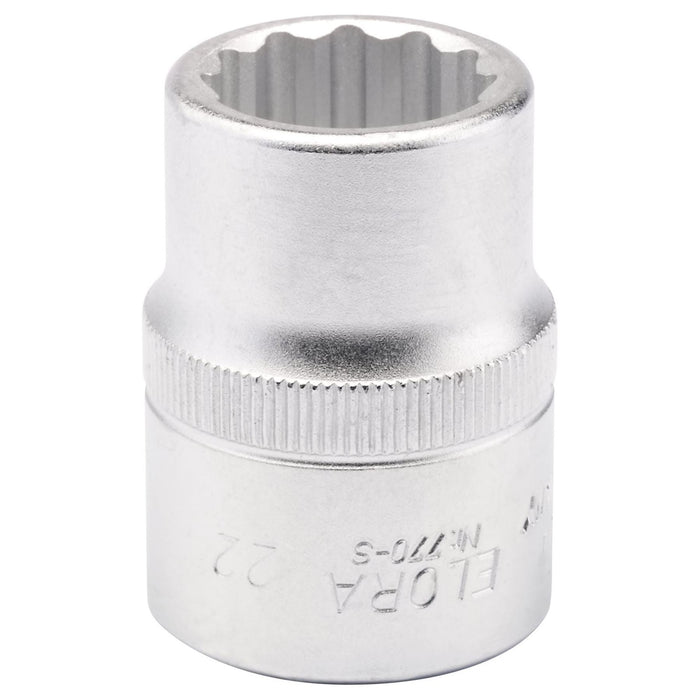 Draper Elora Bi-Hexagon Socket, 3/4" Sq. Dr., 22mm 00707 Draper - Town Tools 