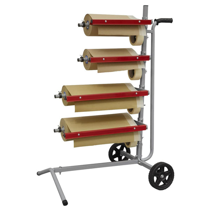 Sealey Masking Paper Dispenser Tree 2 x 300mm & 2 x 450mm Rolls MK63 Sealey - Town Tools 