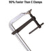 Teng Tools F-Type Clamp Fixed Handle 160 x 80mm Teng Tools - Town Tools 